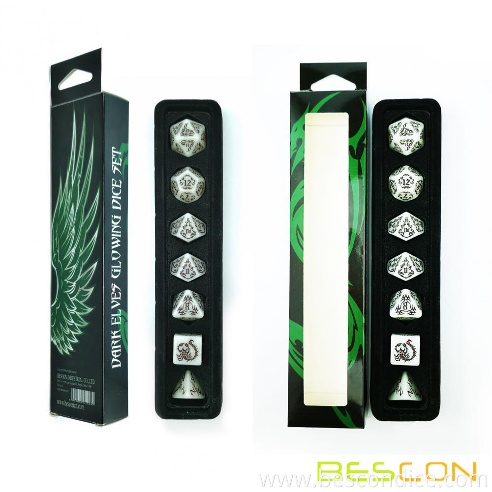 Dark Elves Luminous Dice Set Dark Elves Luminous Dice Set